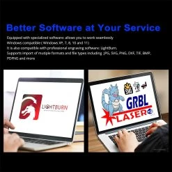 ZBAITU M81 F20 VF 20W Laser Engraver Cutter With Updated Drag Chain Kits, Fixed-focus, Air Assist, 0.08x0.08mm Spot, 10000mm/min Engraving Speed, Dual Fans, WiFi Connection, Support SD Card Offline Working, 810*460mm -BioloMix Shop ZBAITU M81 F20 VF 20W Laser Engraver Cutter 519052 5