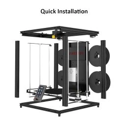 Zonestar Z9V5Pro-MK4 4 Extruders 3D Printer, 4 Colors, Auto Leveling, 32 Bit Control Board, Resume Printing, TFT-LCD, 300x300x400mm -BioloMix Shop Zonestar Z9V5 MK4 4 Extruders 3D Printer 507555 2