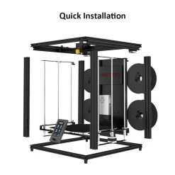 Zonestar Z9V5Pro-MK4 4 Extruders 3D Printer With 4*0.25kg Filament, 4 Colors, Auto Leveling, 32 Bit Control Board, Resume Printing, TFT-LCD, 300x300x400mm -BioloMix Shop Zonestar Z9V5Pro MK4 4 Extruders 3D Printer DIY Kit US Plug 518056 2