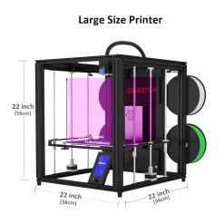Zonestar Z9V5Pro-MK4 4 Extruders 3D Printer With 4*0.25kg Filament, 4 Colors, Auto Leveling, 32 Bit Control Board, Resume Printing, TFT-LCD, 300x300x400mm -BioloMix Shop Zonestar Z9V5Pro MK4 4 Extruders 3D Printer DIY Kit US Plug 518056 4