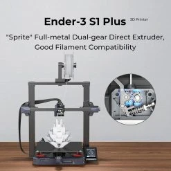 Creality Ender-3 S1 Plus 3D Printer, Sprite Direct Extruder, CR-Touch Auto Leveling, Dual Z-axis Sync, 4.3in Touchscreen, 300*300*300mm -BioloMix Shop creality ender 3 s1 plus 3d printer b218fa 1663065333415
