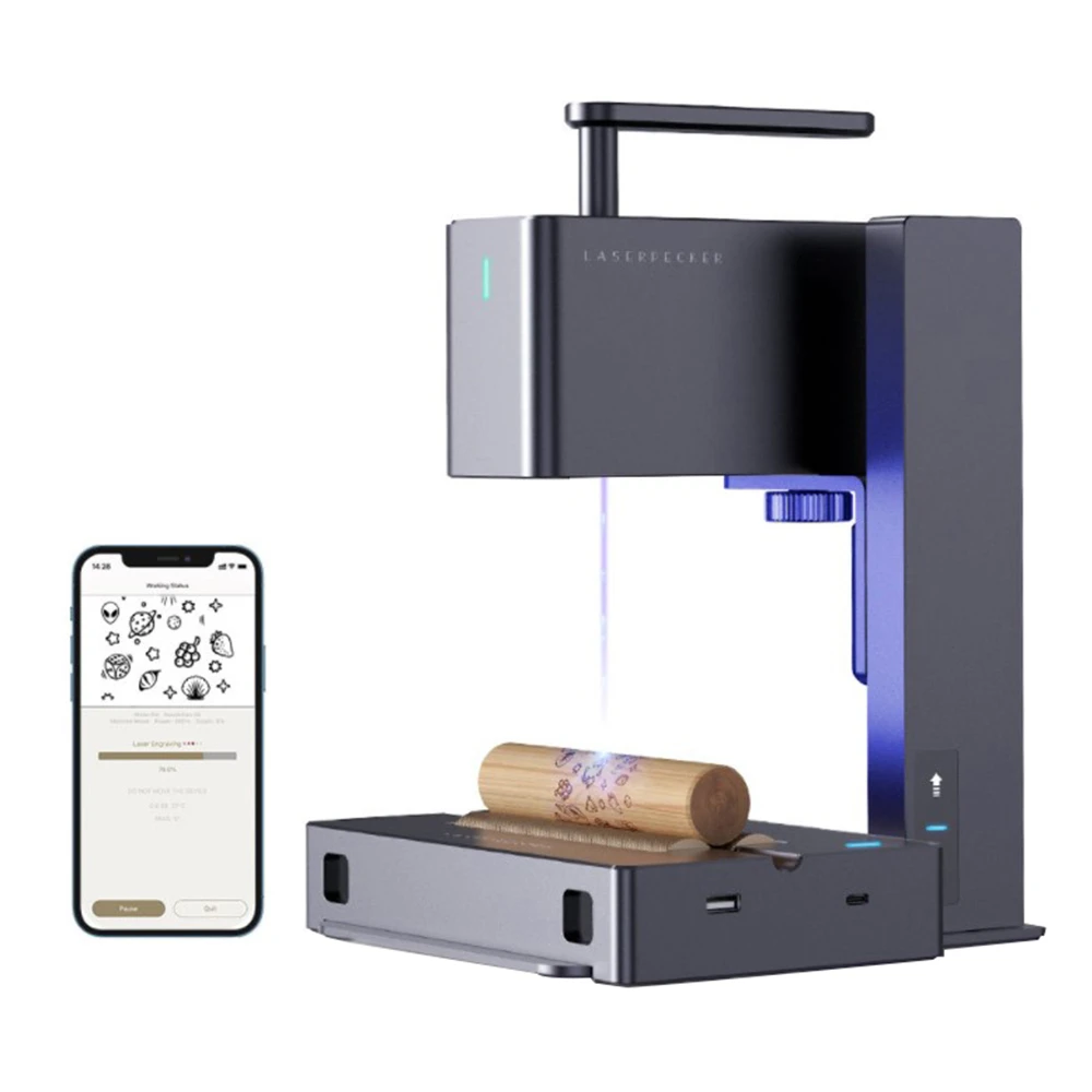 LaserPecker 2 Pro Handheld Laser Engraver Cutter With Auxiliary Booster, US Plug 4 LaserPecker 2 Pro Handheld Laser Engraver Cutter With Auxiliary Booster, US Plug - Image 2
