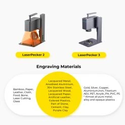 LaserPecker 3 Basic Handheld Laser Marking Machine, 600mm/s Speed, Wireless Connection, 4K Resolution, EU Plug -BioloMix Shop laserpecker 3 super fast handheld laser engraver cutter 6f1d88 1658280031828 1