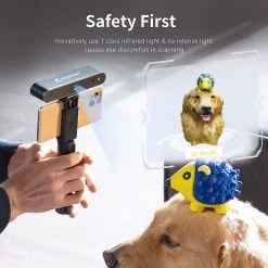 Revopoint POP 2 3D Scanner Premium Edition, Handheld And Turnable 2 In 1, 0.1mm Accuracy, 0.15mm Point Distance, 10Hz FPS, 6DoF Gyro, Color Effect, 5000 MA Power Bank, Compatible With IOS Android Windows -BioloMix Shop revopoint pop 2 3d scanner premium edition 1d46be 1653706884348