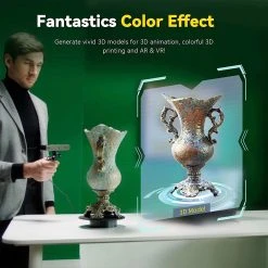 Revopoint POP 2 3D Scanner Premium Edition, Handheld And Turnable 2 In 1, 0.1mm Accuracy, 0.15mm Point Distance, 10Hz FPS, 6DoF Gyro, Color Effect, 5000 MA Power Bank, Compatible With IOS Android Windows -BioloMix Shop revopoint pop 2 3d scanner premium edition 4e1904 1653706884145