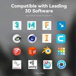 Revopoint POP 2 3D Scanner Premium Edition, Handheld And Turnable 2 In 1, 0.1mm Accuracy, 0.15mm Point Distance, 10Hz FPS, 6DoF Gyro, Color Effect, 5000 MA Power Bank, Compatible With IOS Android Windows -BioloMix Shop revopoint pop 2 3d scanner premium edition f6d0dd 1653706884505