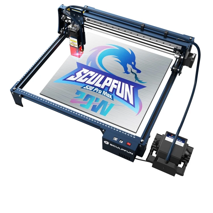 SCULPFUN S30 Pro 10W Laser Engraver Cutter, Automatic Air-assist, 0.06*0.08mm Laser Focus, 32-bit Motherboard, Replaceable Lens, Engraving Size 410*400mm, Expandable To 935*905mm 4 SCULPFUN S30 Pro 10W Laser Engraver Cutter, Automatic Air-assist, 0.06*0.08mm Laser Focus, 32-bit Motherboard, Replaceable Lens, Engraving Size 410*400mm, Expandable To 935*905mm - Image 2