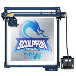 SCULPFUN S30 Pro Max 20W Laser Engraver Cutter, Automatic Air-assist, 0.08*0.1mm Laser Focus, 32-bit Motherboard, Replaceable Lens, Engraving Size 410*400mm, Expandable To 935*905mm -BioloMix Shop sculpfun s30 pro max 20w laser engraver cutter 7a1cf5 1668160099152